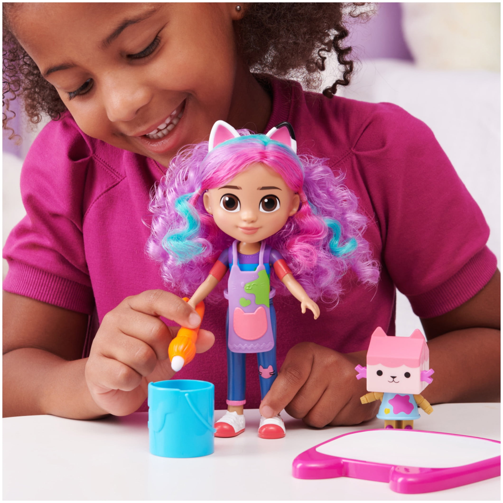 Craft Dolls and Accessories with Water Pad and Water Brush Pen, K 並行輸入品 Gabby\u0027s Dollhouse , Gabby Deluxe Craft Dolls and Accessories with Water Pad  and Water Brush Pen, Kids Toys for Girls and Boys