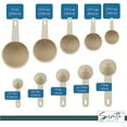 thumbnail image 5 of Servette Home Measurement of Dry and Liquid Ingredients - Set of 10 Wheat Straw Measuring Cups-White, 5 of 5