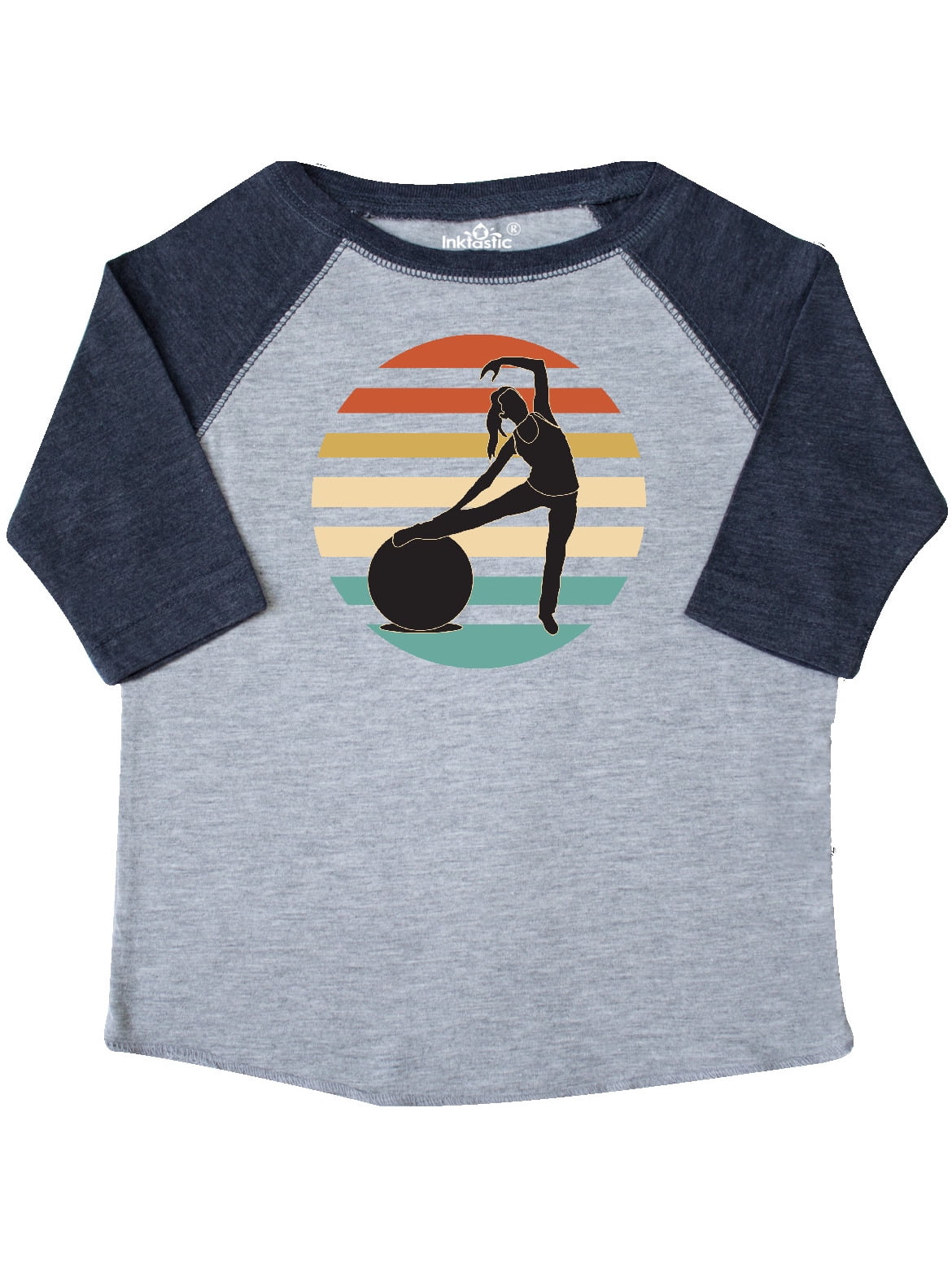 inktastic Pilates Fitness Retro Exercise Toddler T-Shirt
