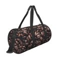 thumbnail image 3 of Fotbe Coffee Bean Pattern Foldable Sports Gym Bag with Wet Dry Pocket, Ultralight Travel Bag, Large Capacity Duffel Bag, Splash Proof Carry on Bag, Overnight Bag, Weekender Bag, 3 of 8