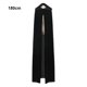 thumbnail image 4 of Guardurnaity Capa con capucha para mujer, mantente cálido y a la moda, capa medieval, capa, vestido, capa Disfraces de disfraces negro 180cm, 4 of 6