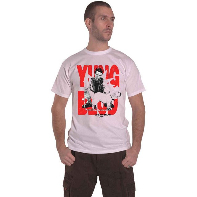 Yungblud - Camiseta Life On Mars Tour para Adultos Unisex (Blanco)