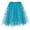 Blue, variant on Women'S Layered Glitter Tulle Tutu Skirt – European Style Shaggy Hem With Gold Silver Foil Print, 3-Layer Elastic Waist Skirt For Party, Running, Cosplay & Festive Outfits
