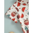 thumbnail image 6 of Coduop Toddler Boys Pants Suit,Watermelon/ Coconut Tree Lapel Shirt + Short Pants Outfit Set, 6 of 8