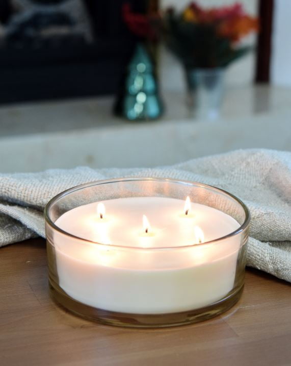 Better Homes & Gardens 31oz Chestnut & Meringue Scented 5-Wick Ivory Dish Candle