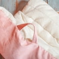 thumbnail image 6 of Big Joe Roma Kid's Bean Bag Chair, Oat Sherpa and Desert Rose, Vegan Suede, 2 feet, 6 of 6