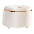 thumbnail image 2 of GROWTH TANK Desktop Trash Can Pressing A Small Sleek Desktop Trash Can With Non-Slip Leg And White, 2 of 9