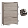 thumbnail image 2 of Armoire de Rangement pour Chaussures Yiwa Dissimulée, 3 Tiroirs Basculants, Tablette Ajustable, Entrée Couloir, 2 of 7