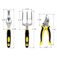 thumbnail image 2 of 6-piece mini garden tool ergonomic handle metal head weeding fork transplanter, 2 of 2