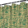 thumbnail image 3 of Green Bigfoot and Text Pattern Shower Curtain 36"x72" ,Bathroom Decorative Shower Curtains Set with 12 Hooks,Modern Waterproof Washable Shower Curtain, 3 of 6