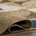 thumbnail image 5 of nuLOOM Traci Contemporary Circles Jute Blend Area Rug, 5' x 8', Natural, 5 of 9