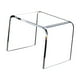 thumbnail image 4 of Mesa auxiliar de acrílico, mesa auxiliar de acrílico para bebidas, alimentos, refrigerios con reposapiés de borde redondo, decoración del hogar para Transparente, 4 of 7
