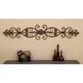 thumbnail image 2 of DecMode Brown Metal Scroll Wall Decor, 2 of 9
