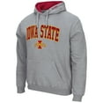 thumbnail image 2 of Men's Colosseum Heather Gray Iowa State Cyclones Arch & Logo 3.0 Pullover Hoodie, 2 of 3