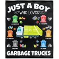 thumbnail image 2 of Tractors Trucks Blanket Gifts for Boys, Boy Loves Garbage Trucks Flannel Throw Blanket Soft & Warm Bed Couch Living Room Blanket for Kids Adults\u2014All Season X-Small 30x40In (Toddler) Pet, 2 of 6