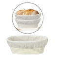 thumbnail image 2 of a prueba y lino ratán hecho a mano de ratán de almacenamiento de alimentos canasta de Sunnimix Cesta Ovalada Hecha A Mano, 2 of 8