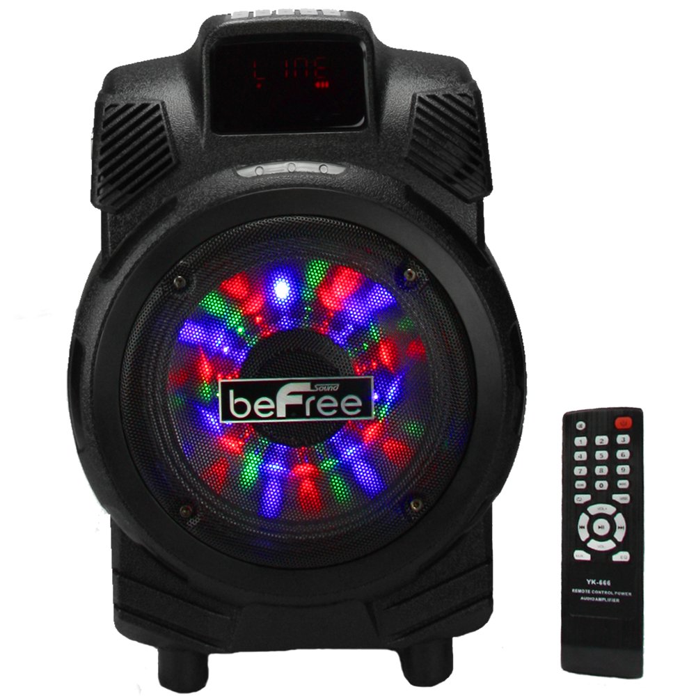 beFree Sound 400W 6.5" Bluetooth Portable Speaker with USB and Sound