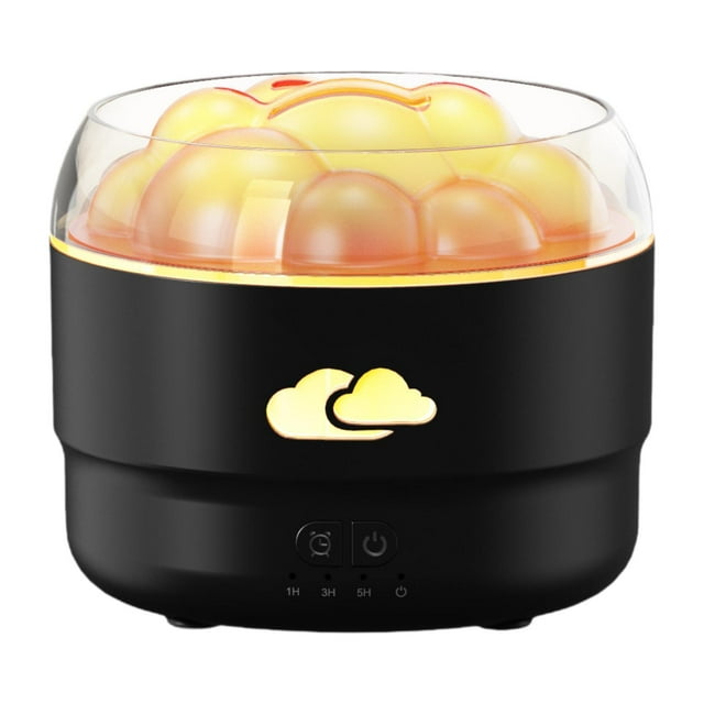 yuksok Small Air Humidifier 3 Gear Timer Ambient Light Settings Portable Humidifier black
