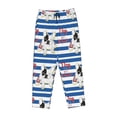 thumbnail image 6 of Uemuo Bulldog Friend Pattern Women's Wide Leg Palazzo Lounge Pants with Pockets Light Weight Loose Comfy Casual Pajama Pants-XX-Large, 6 of 9