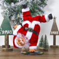 thumbnail image 4 of Figura navideña de Papá Noel que canta Baila Baile callejero Juguete musical para hacer parada de manos Regalo de Papá Noel, 4 of 5