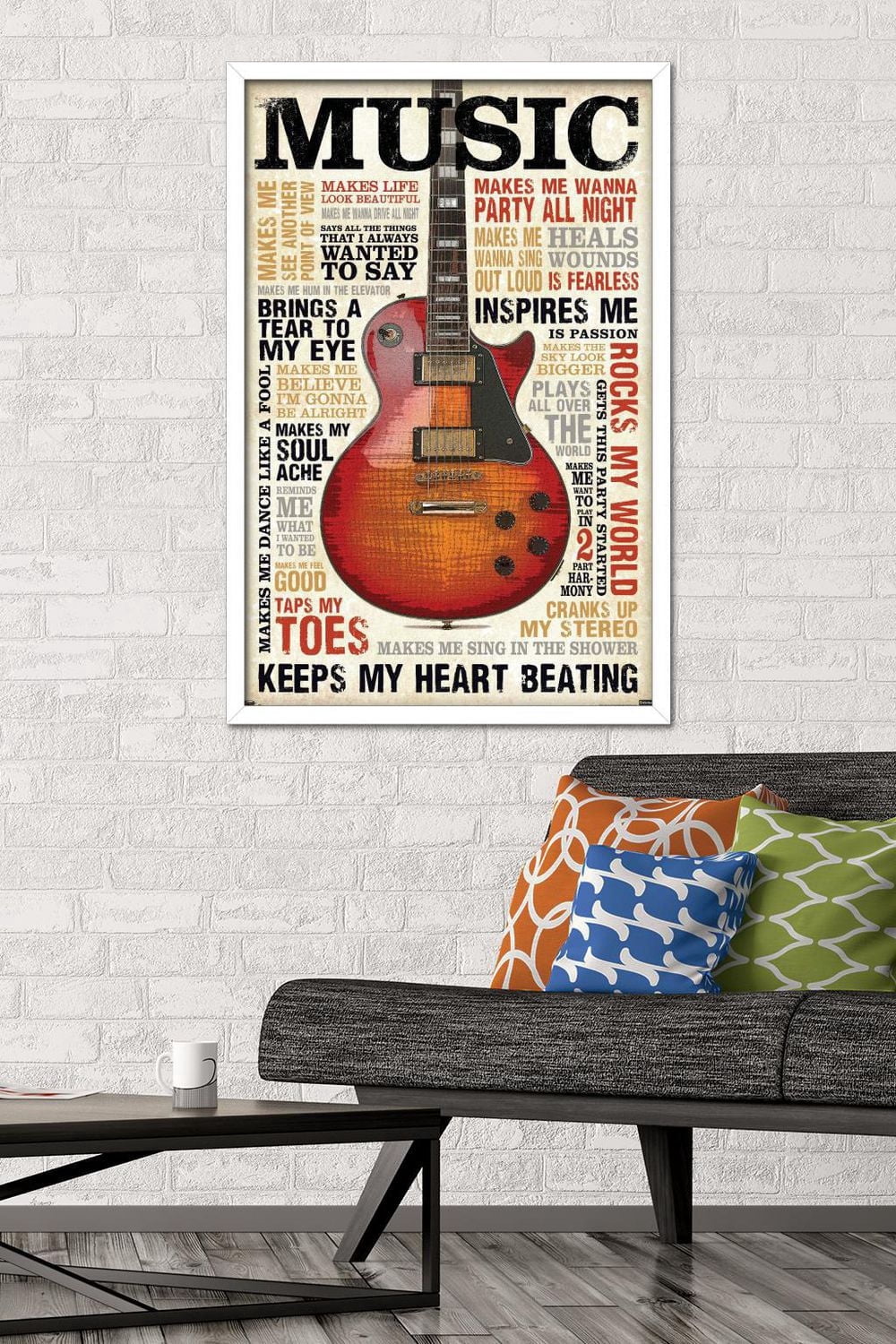 Music Inspires Me Wall Poster