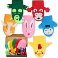 thumbnail image 2 of Hand Puppet Making Kit Making Handicraft Felt Toys for Children Make Your Own Sock Puppet, 2 of 5