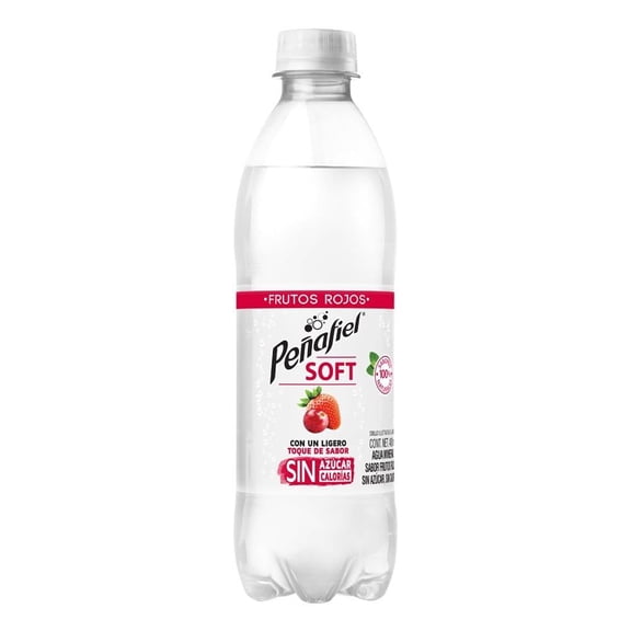 Agua mineral Peñafiel Soft Seltzer frutos rojos 400ml