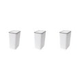 thumbnail image 3 of mmirethe 1/2/3 Nordic Trash Can - Press Open Lid Wide Application Less Space Rectangular Trash Large Capacity White S 3PCS, 3 of 6