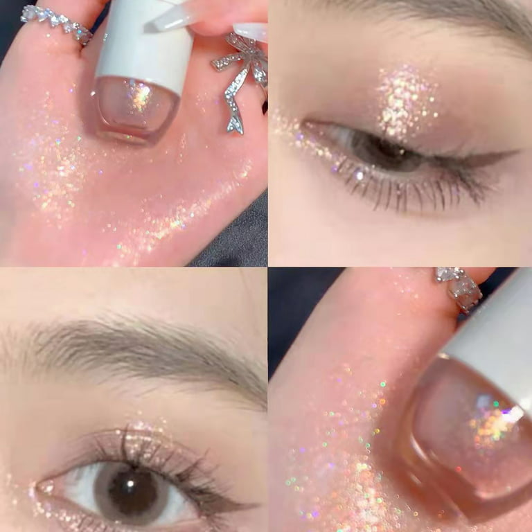 Erinde 3PCS Liquid Glitter Matte Eyeshadow, Liquid Glitter Eyeliner and  Matte Cream Eyeshadow 2 in 1, Quick Drying, Easy to Apply, Long Lasting  Korean