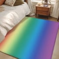 thumbnail image 3 of Area Rug 3x5ft, Multicolor Rainbow Abstract Colored Gradient Washable Rugs for Living Room Bedroom, Ombre Art Soft Non-slip Area Rugs Rectangle Floor Carpet for Dining Room, 3 of 9