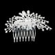 thumbnail image 5 of EeaseMX Elegante peineta con diamantes de imitación y flores para el cabello, horquilla para novia, accesorio para el cabello, 5 of 7