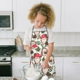 thumbnail image 4 of Cute Hedgehogs and Red Mushrooms Pattern Kids Aprons for Girls and Boys,Adjustable Neck Strap Toddler Aprons for Kids Cooking Baking, 4 of 6