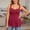 Red Tops, variant on Women Casual Shirts Simple Solid Color Fashion Summer Sleeveless Tops With Back Hollow And Front Button Detail Blouse Trendy Dailywear