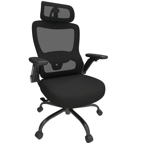 Ergonomic Mesh Office Chair with Adjustable Headrest 3D Armrests High Back Desk Chair with Lumbar Support Tilt Lock