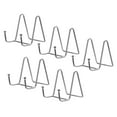 thumbnail image 1 of Unique Bargains 5Pack 3Inch Plate Stand for Display Iron Easel Plate Holder for Photo Silver, 1 of 5