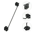 thumbnail image 3 of UPOUART 1Set Garage Pegboard Hooks Black Carbon Steel Tool Holders for Home and Workshop 16.9X2.55X2.36In, 3 of 8