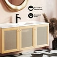 thumbnail image 3 of Classe 48" Wall-Mounted Bathroom Vanity in Natural Oak, 3 of 9