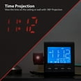 thumbnail image 2 of Feature-Rich Projection Alarm Clock with AM/FM Radio, Dual Alarm, and Dimming Display - Black, 2 of 8