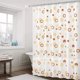 thumbnail image 4 of Bathroom Shower Curtain Proof Printed Shower Curtain Bathroom Curtain Toilet Partition Curtain No Need To Punch Holes To Provide Hook, 4 of 6