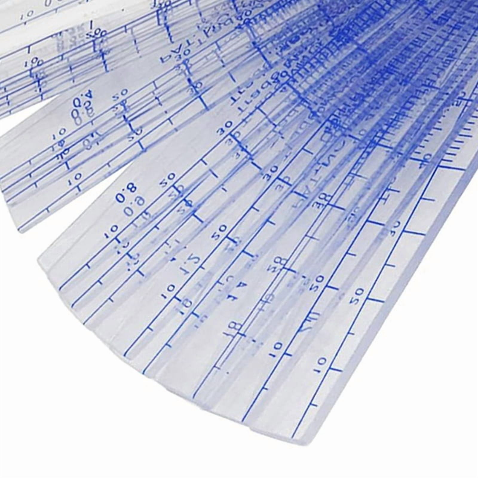 10X Plastic Feeler Gauge 0.05mm to 3mm Metric -Measuring Tool 21 Leaf