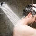 thumbnail image 3 of High Pressure Rain Fixed Showerhead Rainfall 5-Setting with Adjustable Metal Swivel Ball Joint - Relaxed Shower Experience Even at Low Water Flow & Pressure, 3 of 7