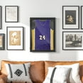 thumbnail image 2 of 24" x 32" Jersey Glass Display Case UV Protection & Lockable for Sports Memorabilia, Black, 2 of 10