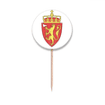thumbnail image 1 of svalbard eu national emblem Toothpick Flags Round Labels Party Decoration, 1 of 3