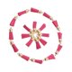 thumbnail image 2 of Minnieouse 100x colgante borla elegante accesorio de flecos para regalos y regalos DIY Tasse accesorio tapa dorada Accesorios de disfraces Rosa rojo-oro, 2 of 6