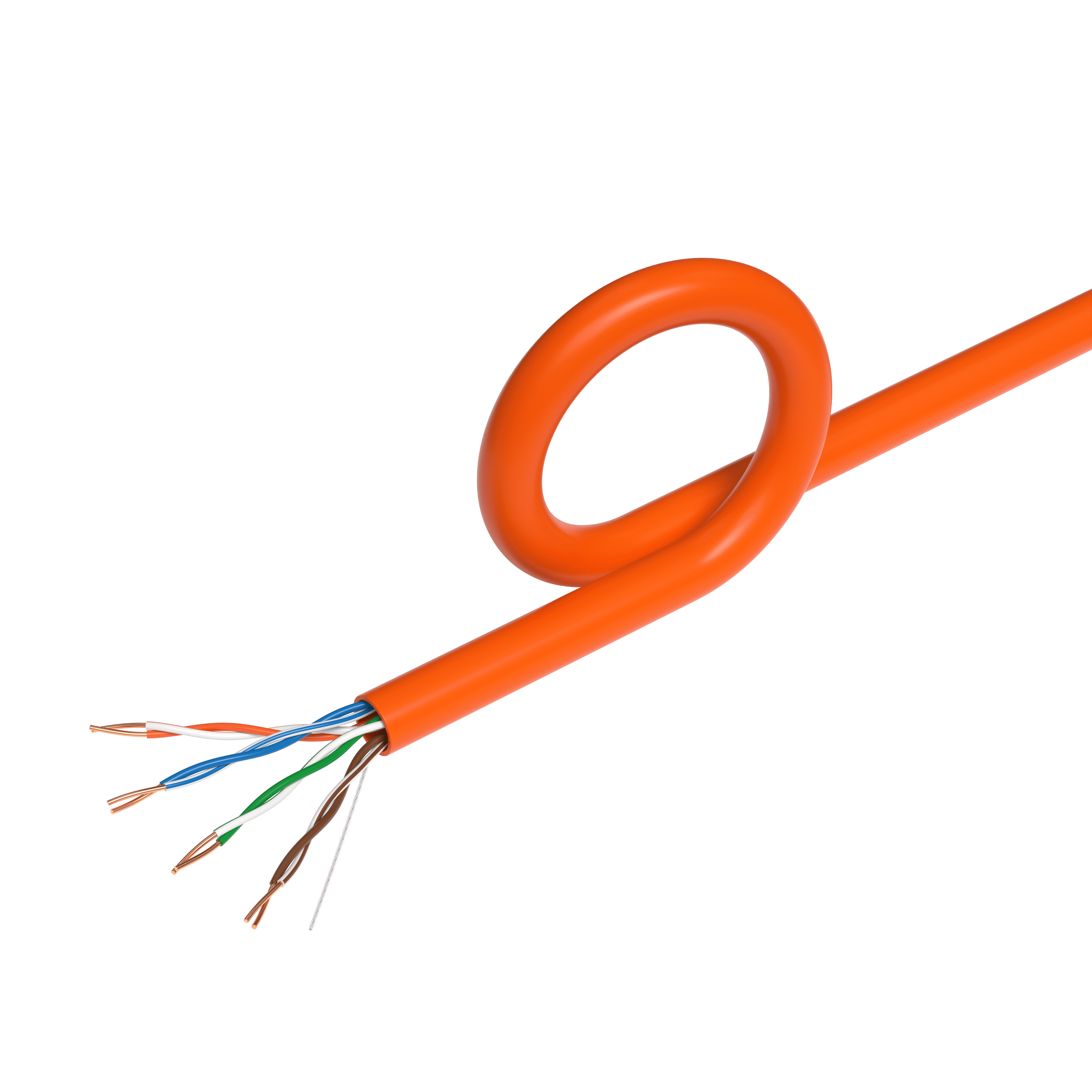 Cables Direct Online 1000ft Cat5e Ethernet Cable – 24AWG Solid CCA, UTP, Unshielded, 350MHz, LAN Network Wire, Pull Box, RJ45 Compatible, Indoor Use, High-Speed Internet, Orange