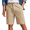 Khaki, variant on COOFANDY Men's Casual Shorts Classic-Fit 9" Chino Shorts Cotton Stretch Golf Short with 4 Pockets