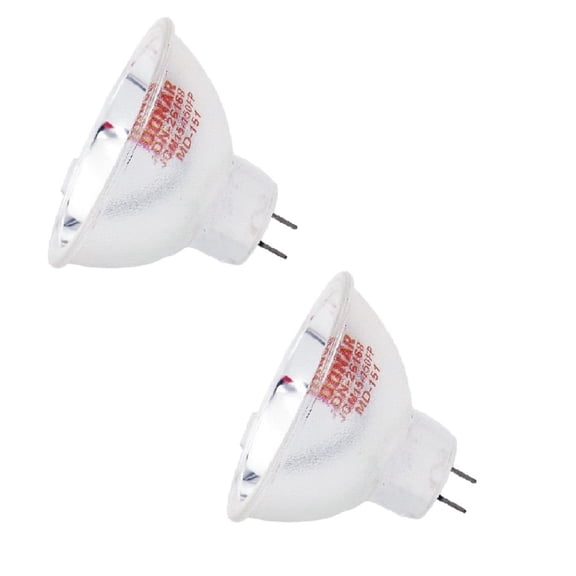 DN-26168 15V 150W JCM 15-150FP MD-151 Halogen Light Bulb, Suitable Fit for Olympus V70 CV170 & Microscope Cold Light Source Lamps - 2 PIECES