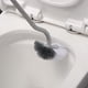 thumbnail image 2 of Escobilla de baño, bañera y mango largo, inodoro de plástico, barredora de inodoro de cerdas sólidas para limpieza de inodoro, limpieza profunda (gris), 2 of 5