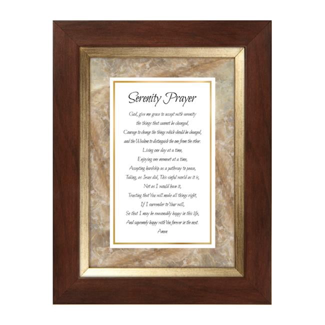 Faithworks WS063 7 x 9 Table Top Frame - Serenity Prayer - Walmart.com