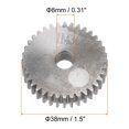 thumbnail image 3 of Unique Bargains Straight Spur Gear 8mm Inner Diameter 36T 1 Module 45# Steel Motor Gear, 3 of 4
